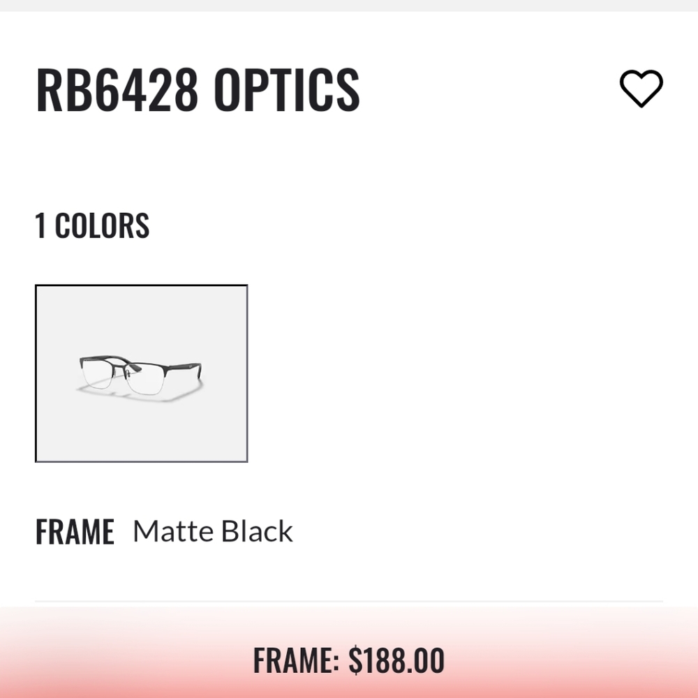 Ray Ban Eyeglass Frames Men or Women's Matte Black Frame
